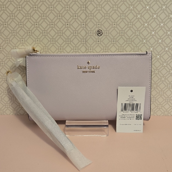 kate spade Handbags - NWT Kate Spade Madison Double Zip Wallet Pastel Lavender